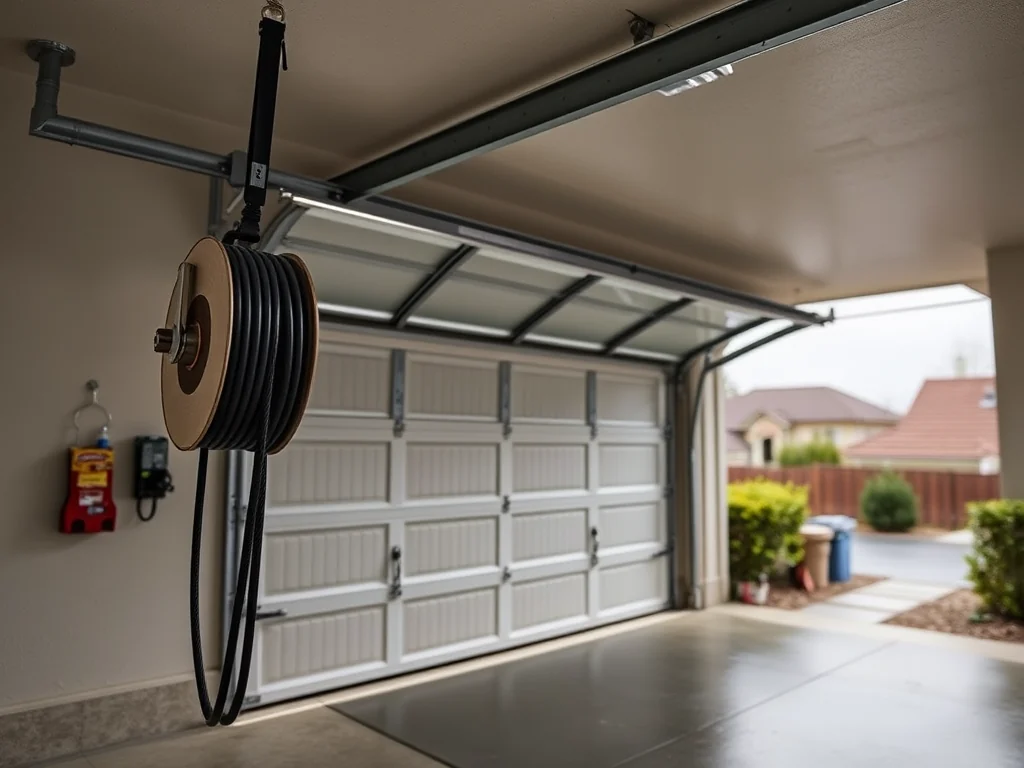Garage Door Cable Repair editorial image for Foster City garage door service